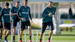 Juventus players training