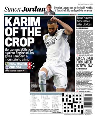 Daily Mail back page - Thursday 13 April