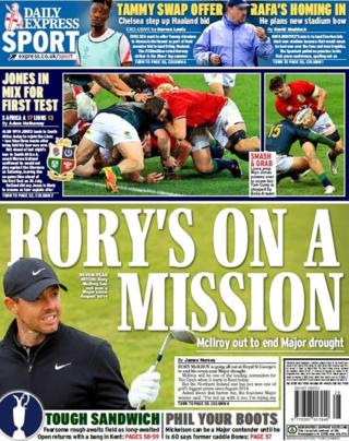 Daily Express back page