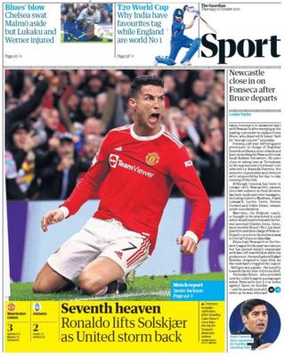 Guardian back page