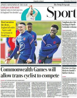 Sezione Sport Il Daily Telegraph
