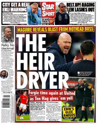 Back page of the Star