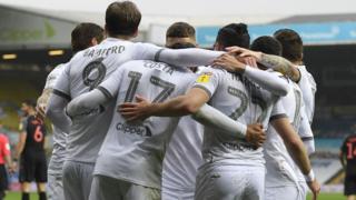 Leeds United celebrate