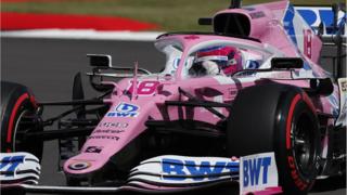 Nico Hulkenberg in the Racing Point car