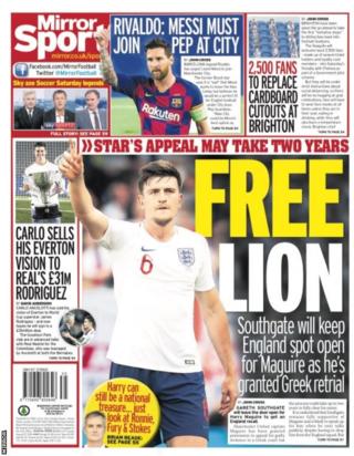 Friday's Daily Mirror