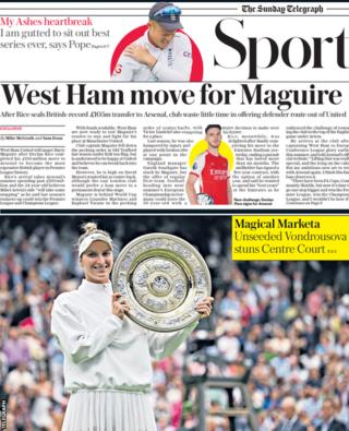 Telegraph back page