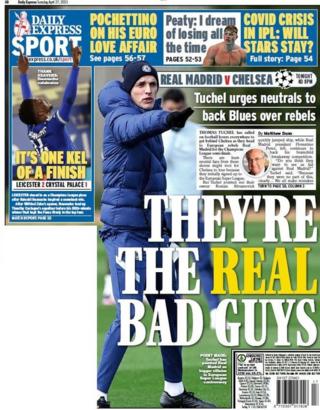 Daily Express back page