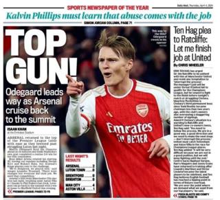Mail back page: 'Top Gun'
