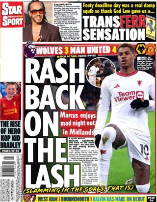 Daily Star back page