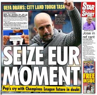 Saturday's Daily Star back page