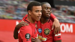Mason Greenwood scored twice in Manchester United's 5-2 win over Bournemouth