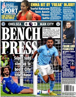 Daily Express back cover