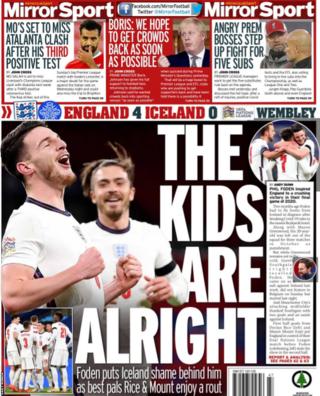 Daily Mirror back page