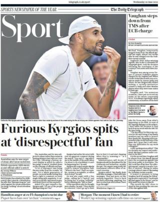 The Daily Telegraph sports section