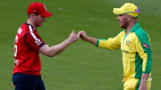 Eoin Morgan and Aaron Finch