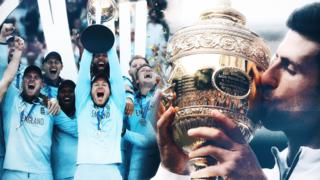 Eoin Morgan and England lift the World Cup and Novak Djokovic lifts the Wimbledon trophy