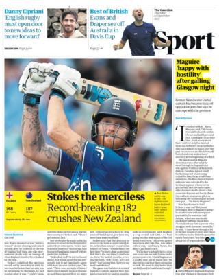 Thursday's Guardian Sport