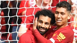 Mo Salah and Roberto Firmino