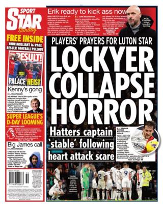 The Star back page