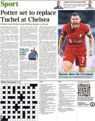 Times back page