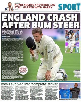 Tuesday's Metro back page