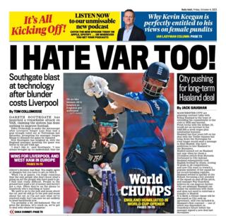 Daily Mail back page - 6 October