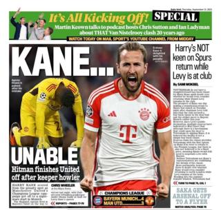 Daily Mail back page - Thursday 21 September