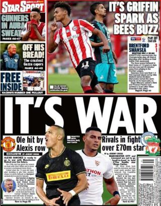 Thursday's Star back page