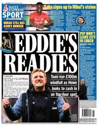 Express Back Page: 'Eddie's Readies'