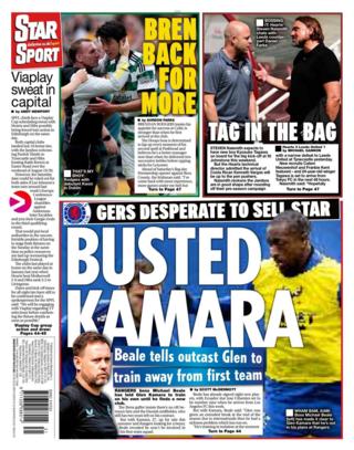 Daily Star back page - Monday 31 July