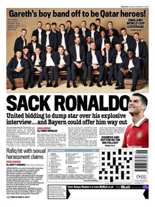 Tuesday's Mail back page