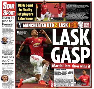 Thursday's Star back page