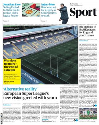 The Guardian's sport section