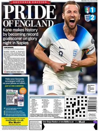 Daily Mail back page