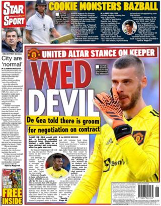 Back page of the Daily Star on 1 July 2023