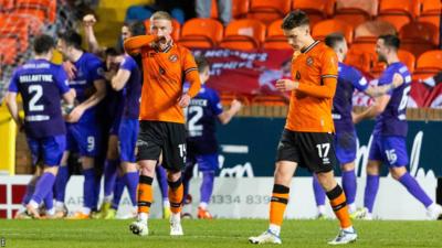 Dundee United 0-2 Airdrieonians: Hosts Lose Points Lead At The Top ...