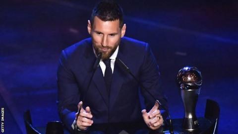 Best Fifa Football Awards 2019 Lionel Messi Wins Best Mens