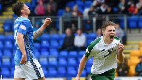 James Forrest in action against St Johnstone