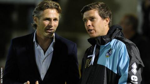 Gareth Ainsworth and Darrell Clarke