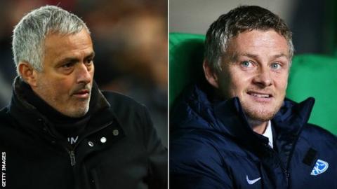 Jose Mourinho and Ole Gunnar Solskjaer