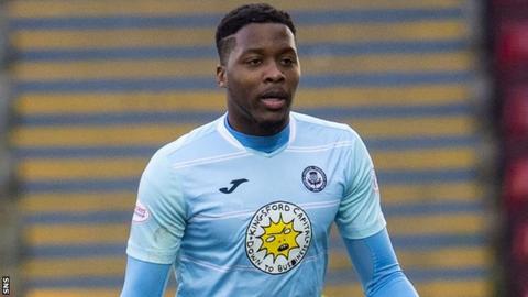 Antonio German in action for Partick Thistle