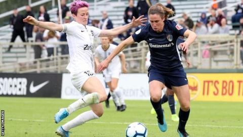 Heather O'Reilly and Megan Rapinoe