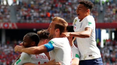 England celebrate five