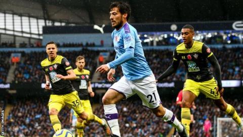 David Silva against Southampton