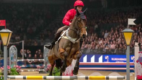 Sir AP McCoy in action at the Olympia Horse Show