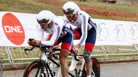 Tandem pair Adam Duggleby and Steve Bate