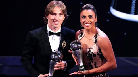 Luka Modric and Marta