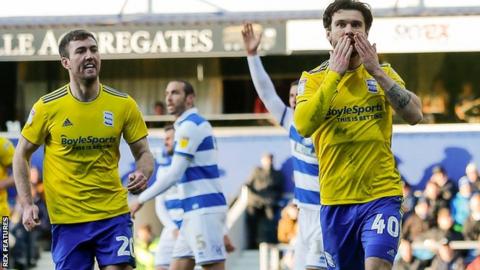 Queens Park Rangers 2 2 Birmingham City Scott Hogan Scores Twice