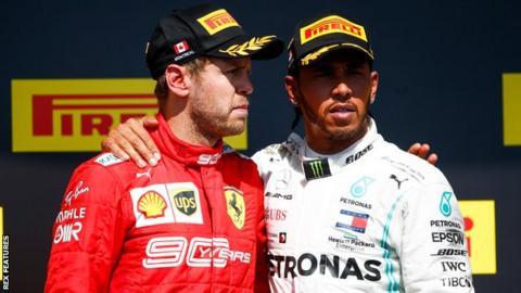 Sebastian Vettel and Lewis Hamilton