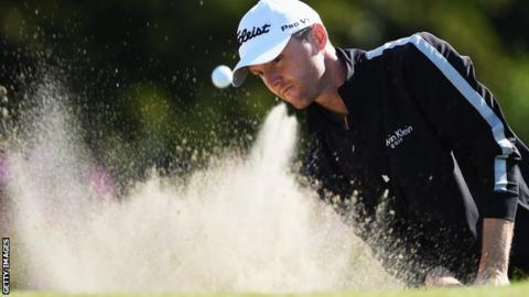 Michael Hoey moved up the leaderboard with a 68 on Sunday